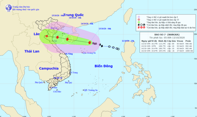 Công điện về việc phòng chống bão số 7